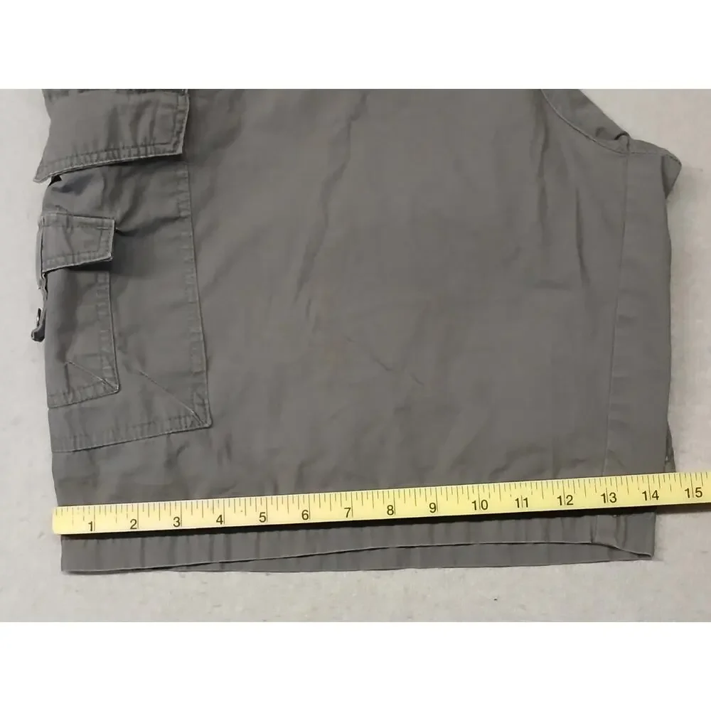 King Size (46) Men's Gray Cargo Style Relaxed Shorts
